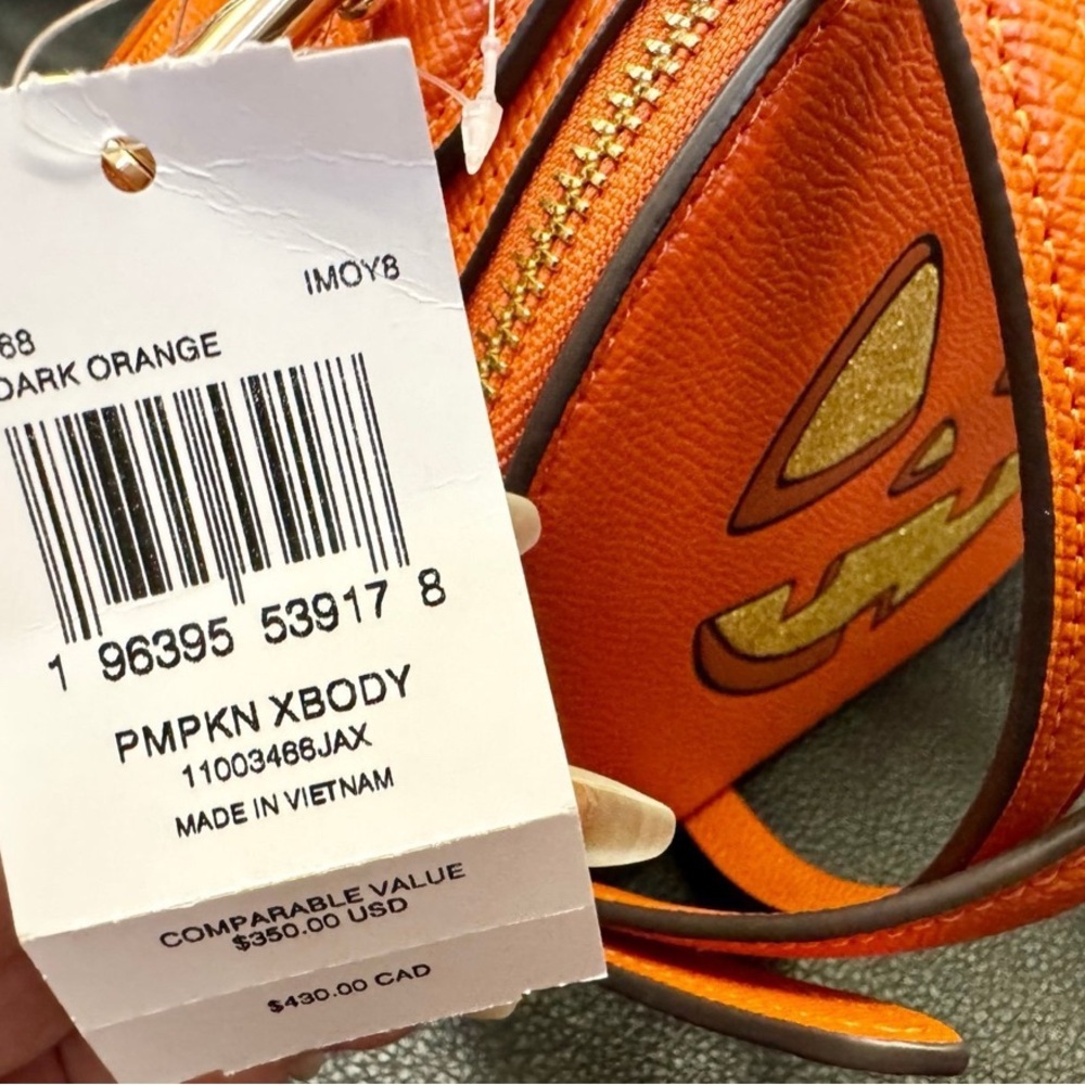 NWT Coach Canteen Crossbody Bag With Halloween Pumpkin Print CW468 - Picture 9 of 12